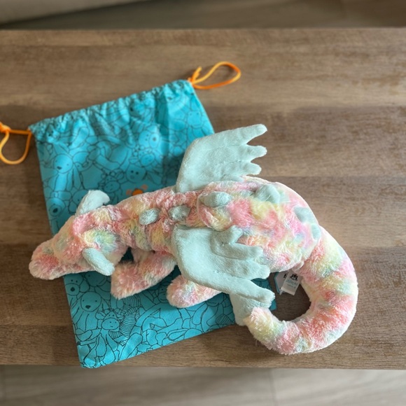 Jellycat Large Lazulia Dragon - Authentic & BNWT! - Picture 3 of 6